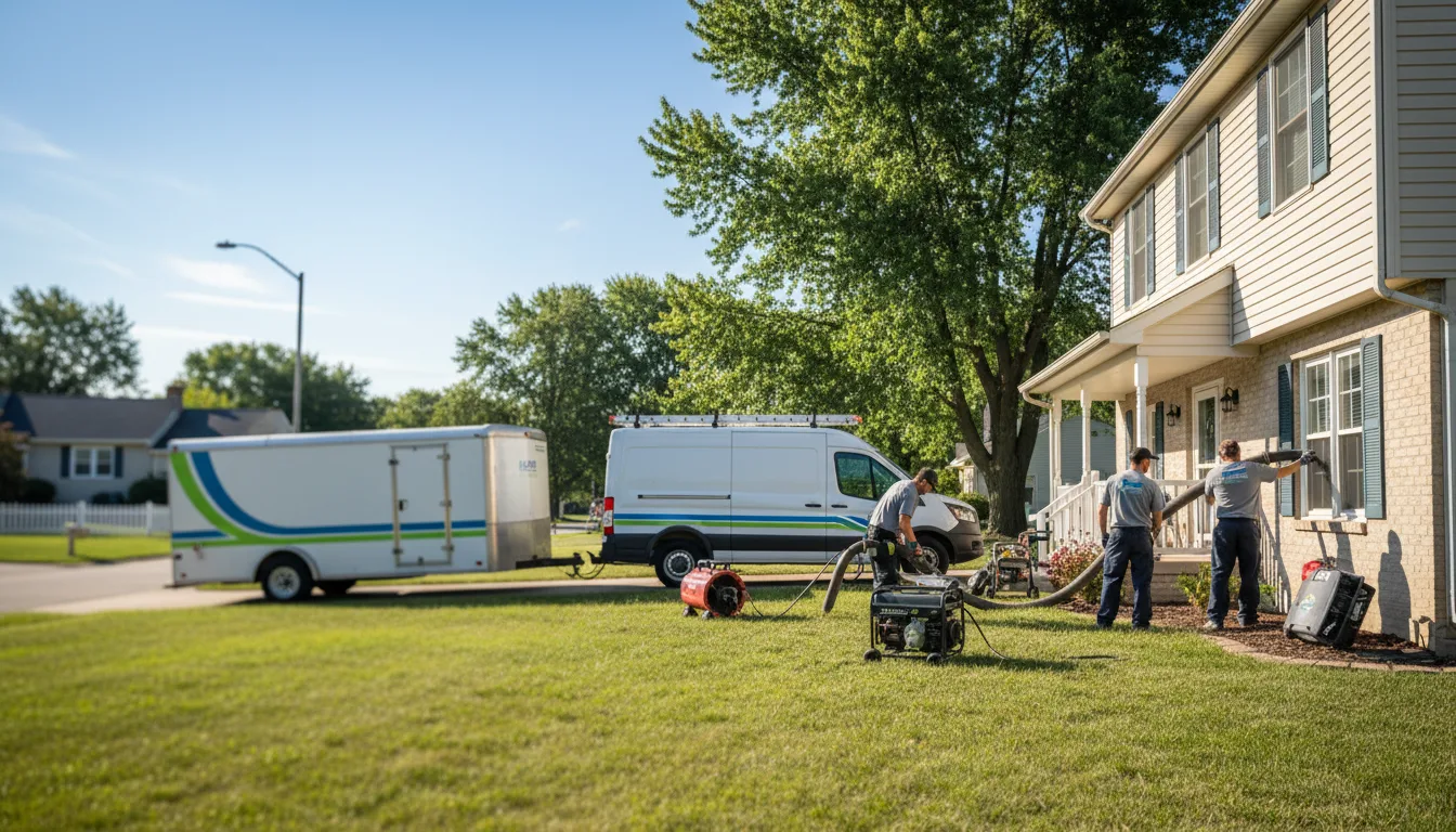 Flooded Basement Restoration And Cleanup With Repair in Partridge, KS near me
